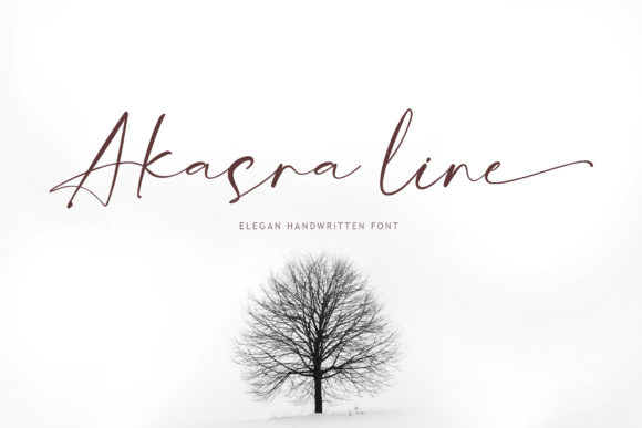 Akasra Line: A Graceful Script Font for Elegant Web Design