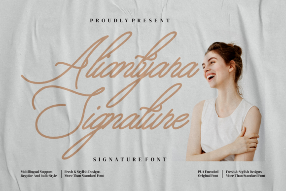 Aliantyara Signature: Vintage Script Fonts for Elegant Web Design