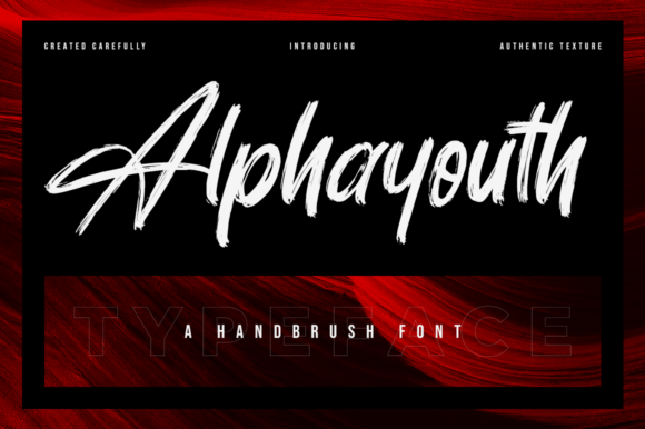 Alphayouth Brushed Script Font for Creative Branding