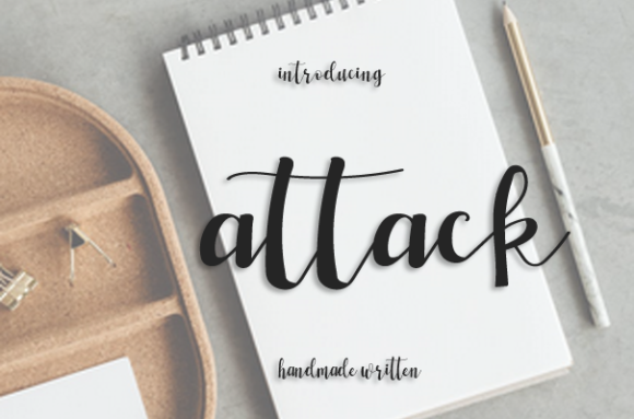 Attack Script Font for Modern Web Design