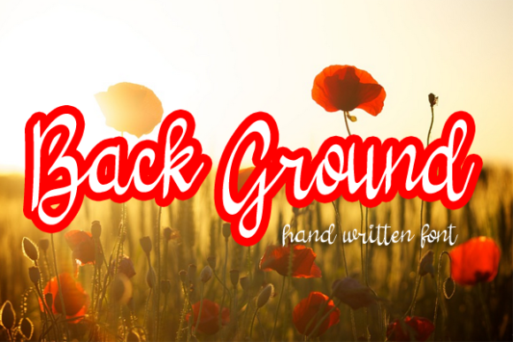 Back Ground Typeface Review: A Playful Script Handwritten Font for Editorial Design