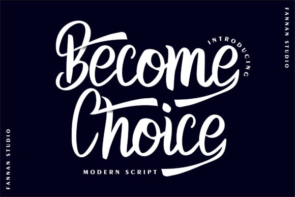 Become Choice: The Elegant Script Font for Professional Branding