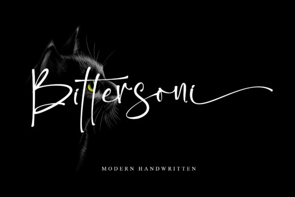 Bittersoni: A Vintage Script Font for Polished Branding