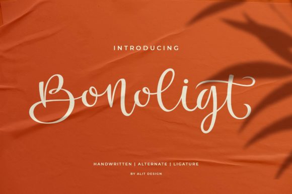 Bonoligt: A Playful Script Handwritten Font for Brand Identity