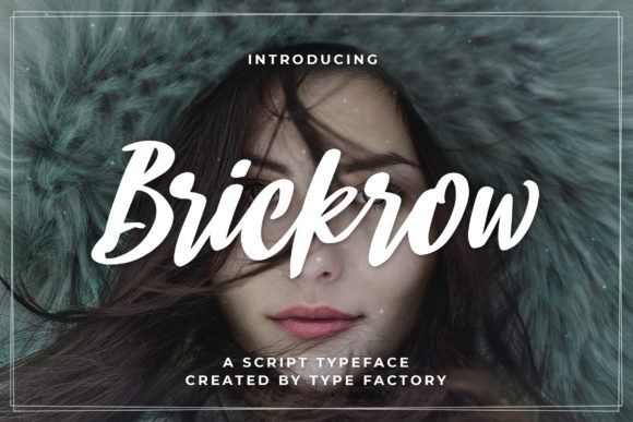 Brickrow Typeface for Bold Script Branding Projects