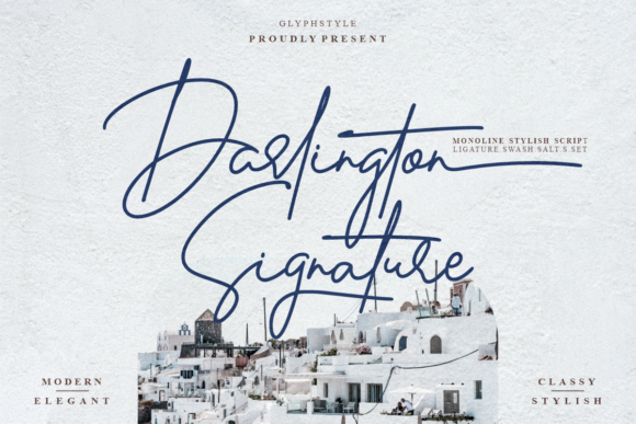 Darlington Signature: The Elegant Script Typeface for Editorial Design