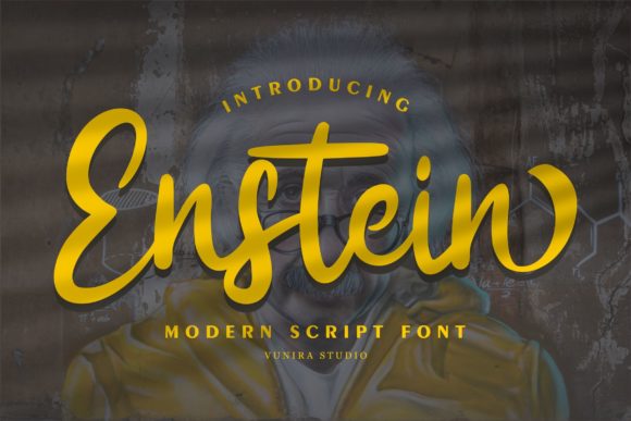 Enstein Script Handwritten Font for Editorial Design