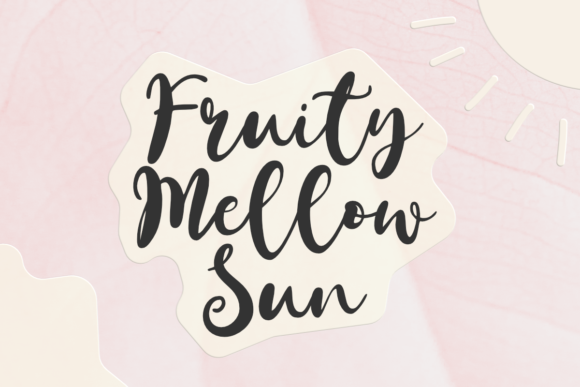 Fruity Mellow Sun: The Playful Script Font for Scroll-Stopping Social Graphics