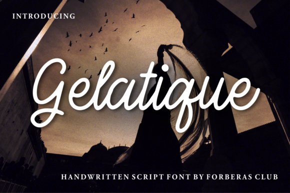 Gelatique: A Vintage Script Font for Editorial and Fashion Branding
