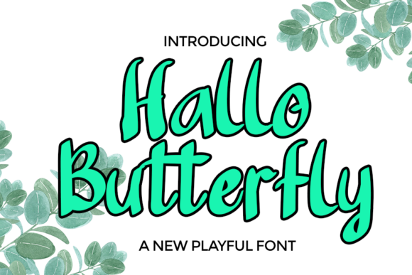 Hallo Butterfly Script Font for Elegant Branding