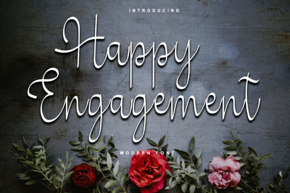 Happy Engagement: A Chic Script Font for Elegant Branding