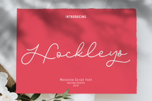 Hockleys Script Font for Elegant Campaign Design