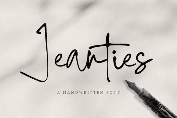 Jeanties: A Whimsical Script Handwritten Font for Creative Projects