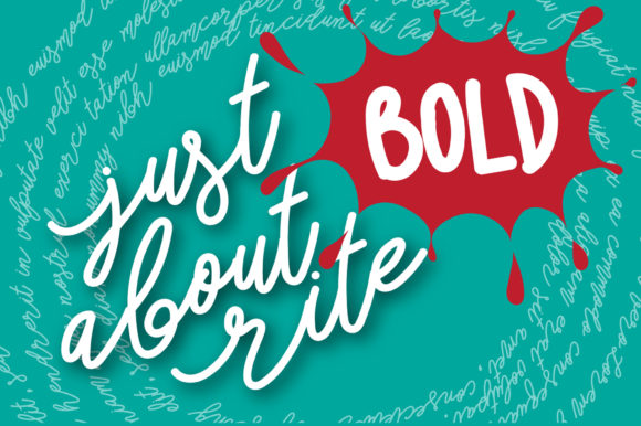 Just About Rite Bold Typeface for Elegant Brand Identity