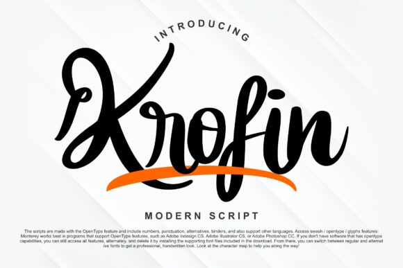 Krofin: The Elegant Script Font for Polished Branding