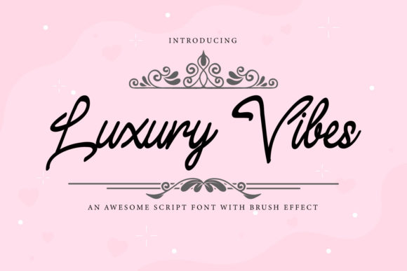 Luxury Vibes Free Download: Elegant Script for Design
