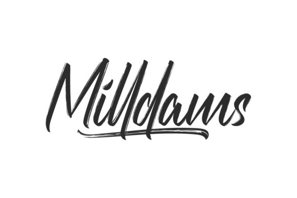 Milldams Brushed Script Font for Business Branding