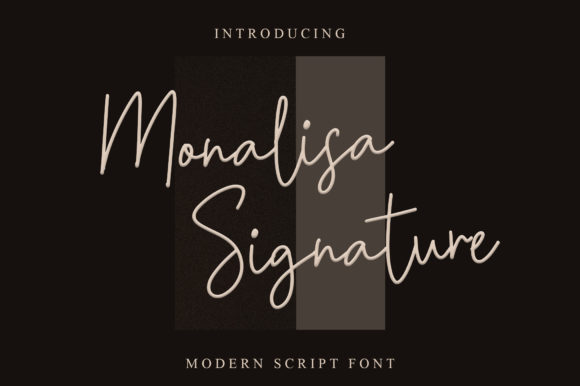 Monalisa Signature: The Elegant Script Font for Premium Branding