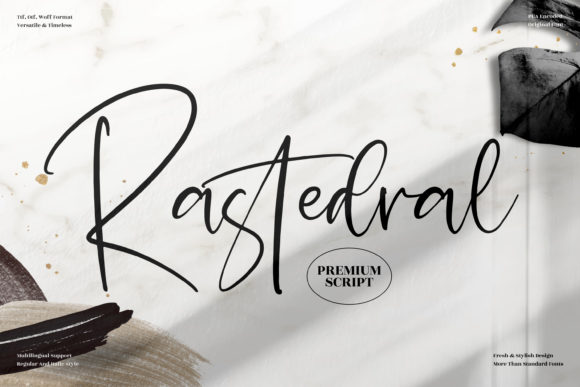 Rastedral Font Review: A Delicate Script for Handmade Branding