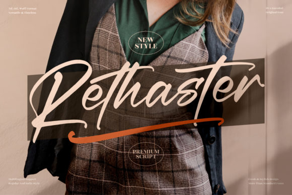Rethaster: The Elegant Script Handwritten Font for High-Converting Campaigns