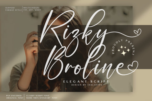 Rizky Broline: The Elegant Script Font for High-Converting Brand Visuals