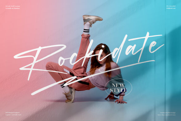 Rockidate: A Stylish Script Handwritten Font for Elegant Web Design