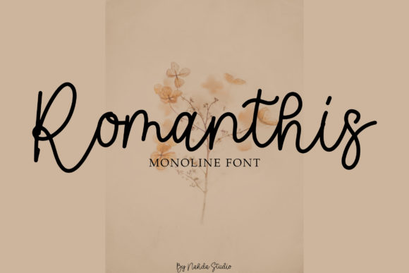 Romanthis Script Font for Elegant Brand Identity