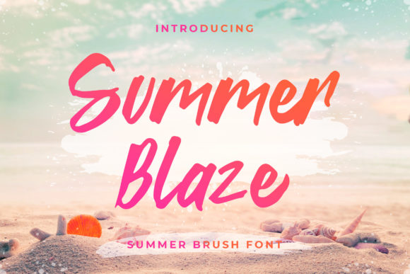 Summer Blaze Brushed Script Review for Editorial Design