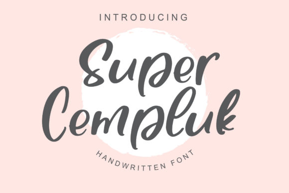 Super Cempluk: A Delicate Script Font for Elegant Editorial Design