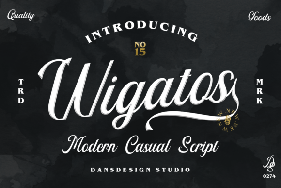 Wigatos Script Font for Elegant Editorial Design